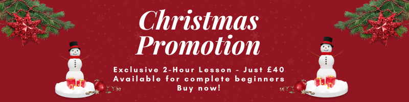 Christmas Offer 2 hour beginner lessons for Just £45